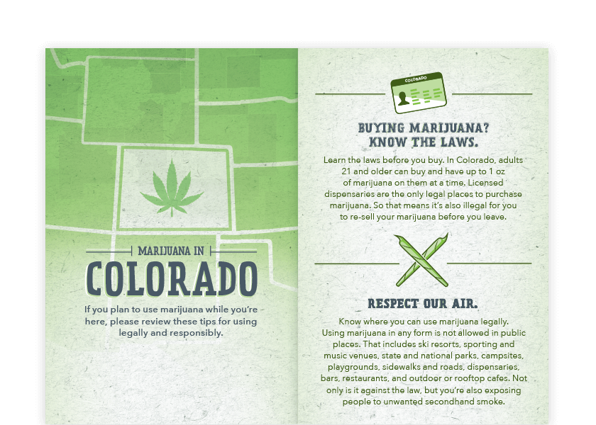Marijuana in Colorado brochure.